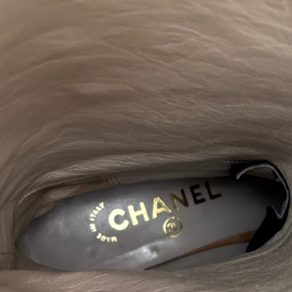 Not for sale !!!Chanel black leather cc logo over the knee riding boots - Picture 15 of 16